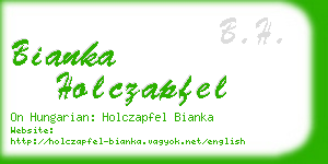 bianka holczapfel business card
